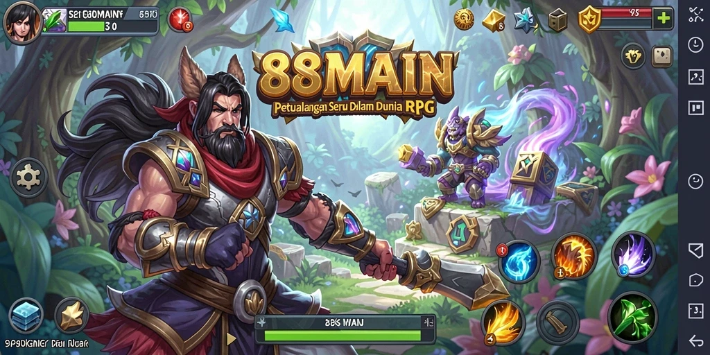 Tampilan gameplay menarik dari 88MAIN yang penuh aksi RPG.