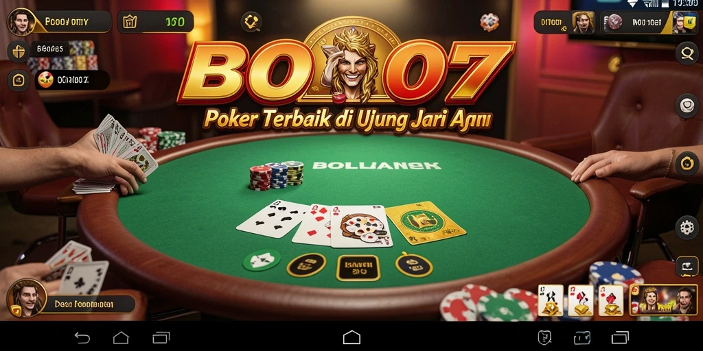 Tampilan gameplay poker yang mendebarkan di BOLA07.