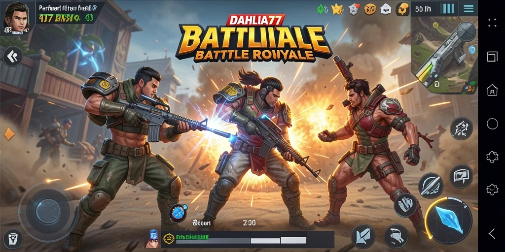 Screenshot gameplay DAHLIA77 yang intens dan mendebarkan.