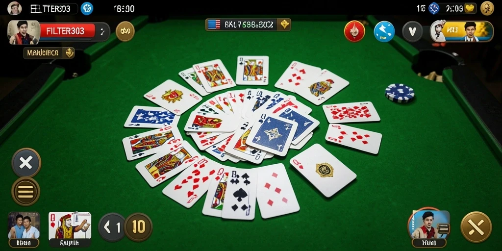 Gameplay seru bermain Gaple di FILTER303 dengan teman-teman.