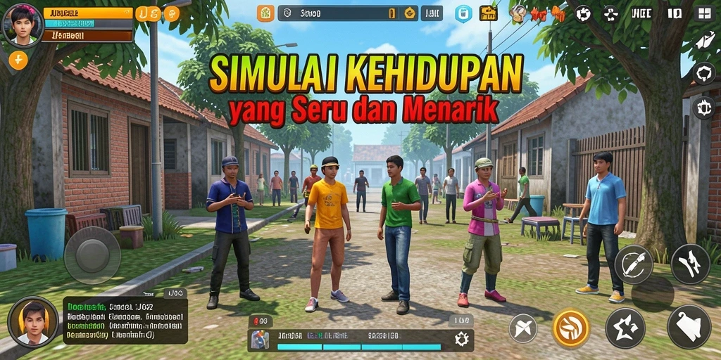 Tampilan gameplay JJ62 dengan interaksi karakter yang menarik.