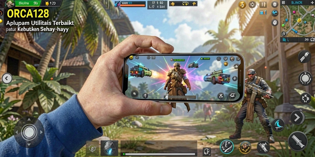 Screenshot utama ORCA128 menampilkan antarmuka pengguna intuitif yang memudahkan navigasi.