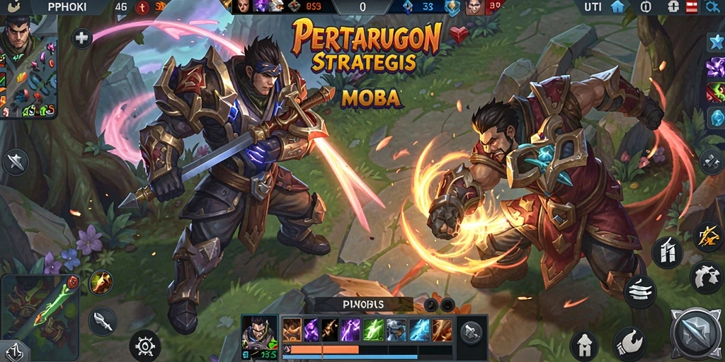 Gameplay MOBA seru di PPHOKI yang penuh strategi.