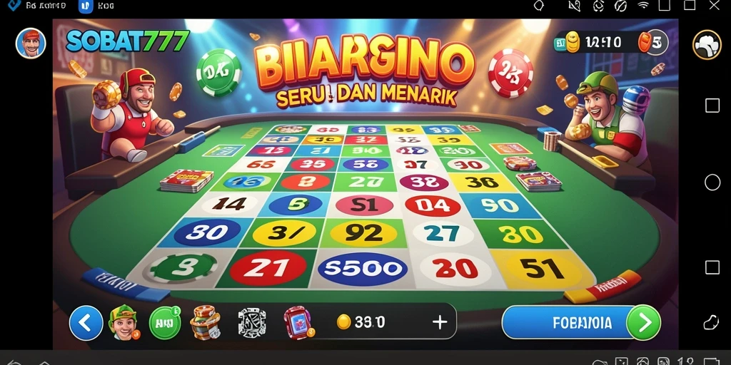 Tampilan gameplay seru dalam permainan Bingo SOBAT777.