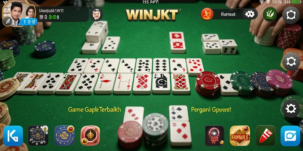 Tampilan gameplay seru di WINJKT dengan teman-teman.